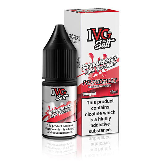 Strawberry Jam Yoghurt Nic Salt E-Liquid by IVG Salts - Shop Vapour