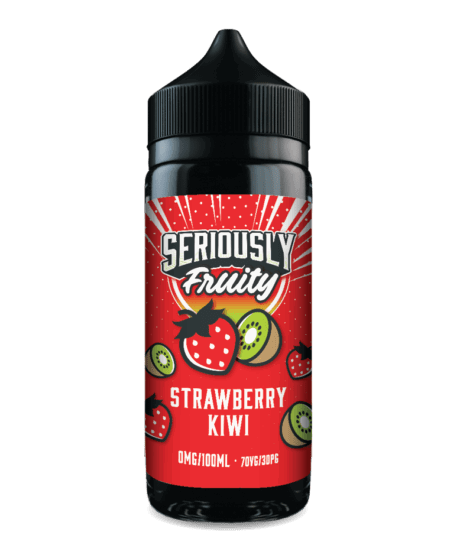 Strawberry Kiwi 100ml Shortfill E-liquid by Seriously Fruity - Shop Vapour