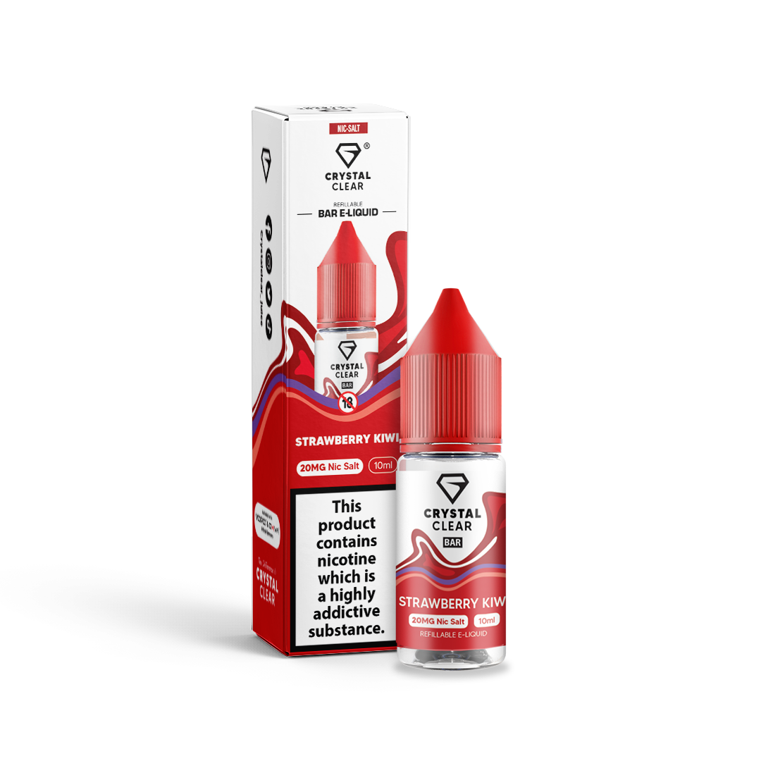 Strawberry Kiwi Bar Salts Nic Salt by Crystal Clear - Shop Vapour
