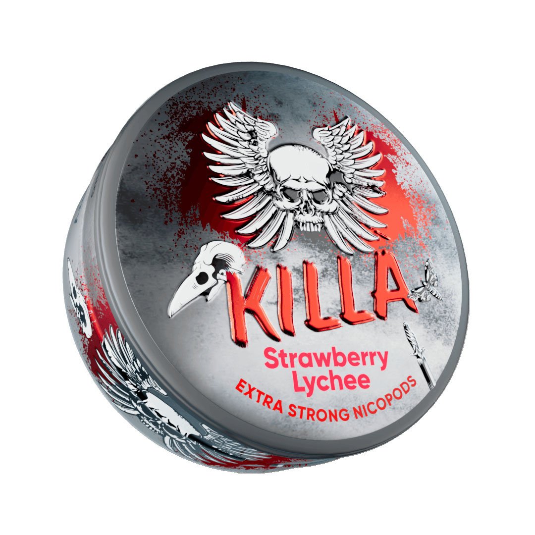 Strawberry Lychee Nicotine Pouches by Killa - Shop Vapour