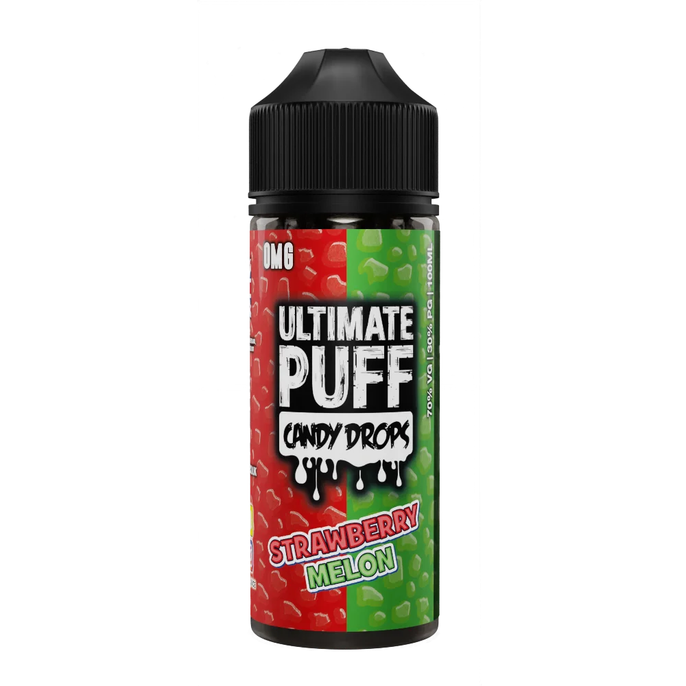 Strawberry Melon 100ml Shortfill E-Liquid by Ultimate Puff Candy Drops - Shop Vapour