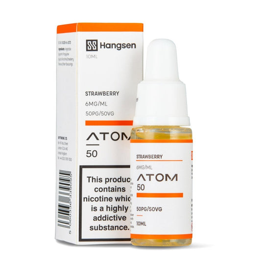Strawberry Nic Salt E-Liquid by Hangsen Atom 50/50 - Shop Vapour