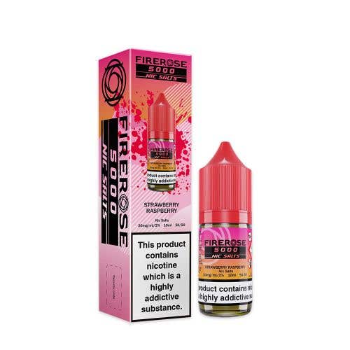 Strawberry Raspberry Nic Salt E-Liquid by Elux Firerose 5000 - Shop Vapour