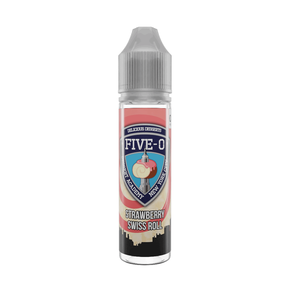 Strawberry Swiss Roll 50ml Shortfill E-Liquid by Five-O - Shop Vapour