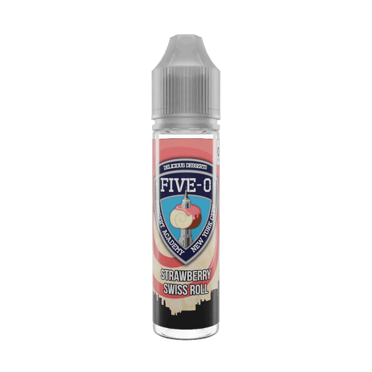 Strawberry Swiss Roll 50ml Shortfill E-Liquid by Five-O - Shop Vapour