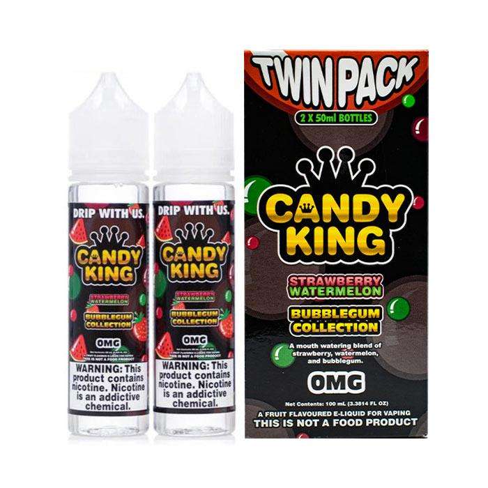 Strawberry Watermelon Bubblegum 100ml Shortfill E-Liquid by Bazooka Sour Straws - Shop Vapour