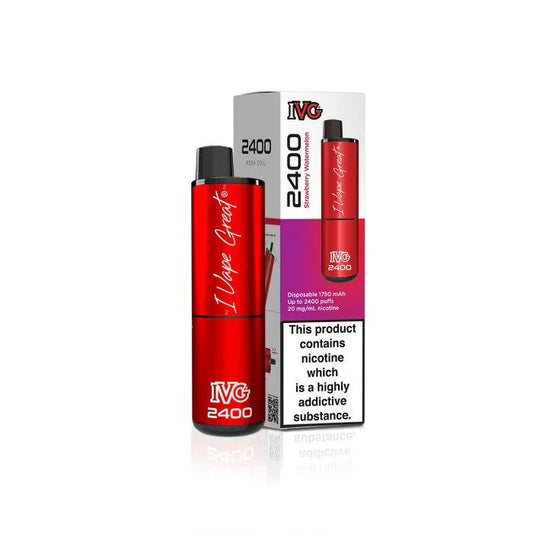 Strawberry Watermelon IVG 2400 Disposable Vape - Shop Vapour