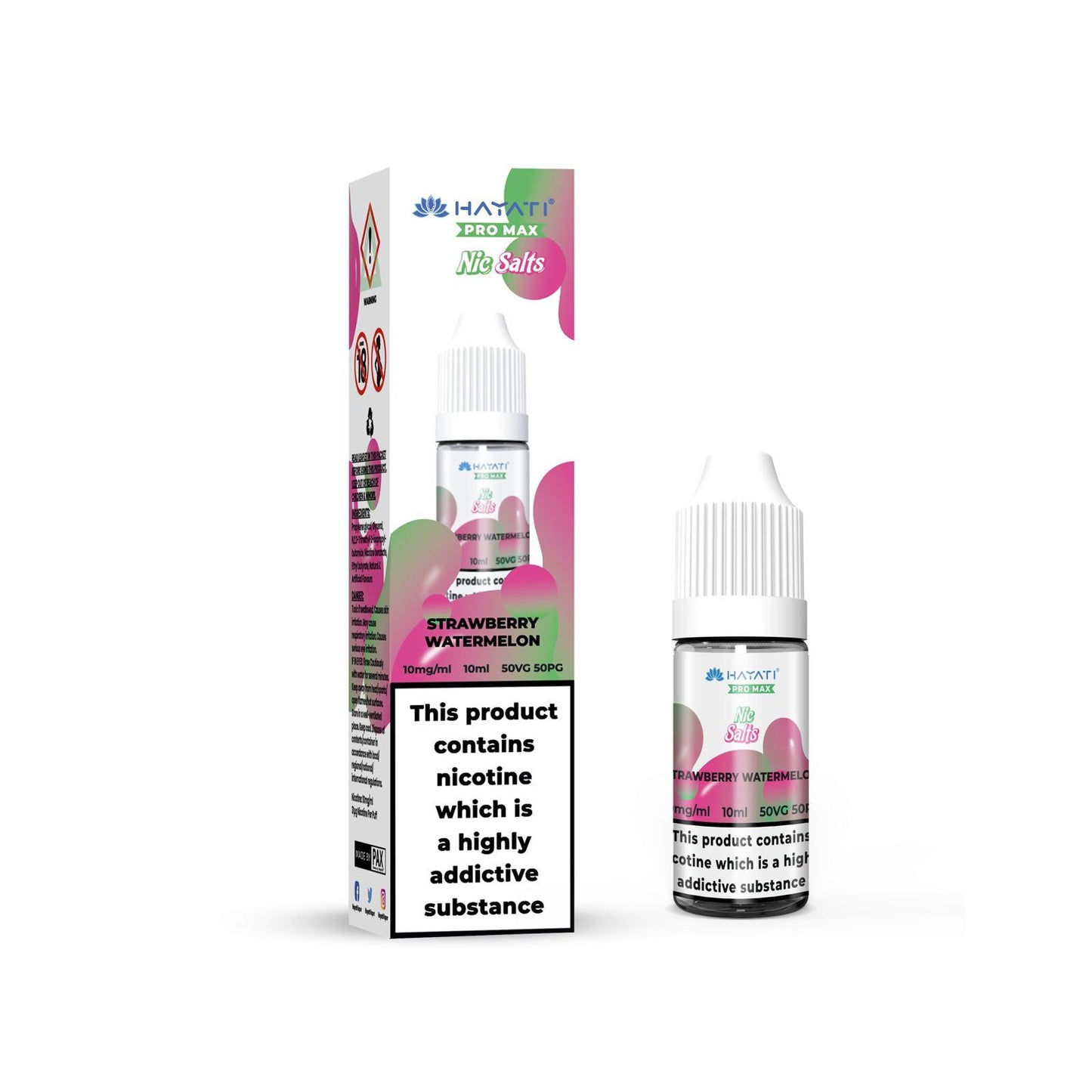 Strawberry Watermelon Nic Salt E-Liquid by Hayati Pro Max - Shop Vapour