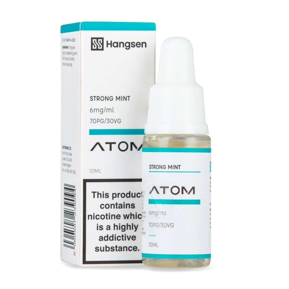 Strong Mint Nic Salt E-Liquid by Hangsen Atom - Shop Vapour