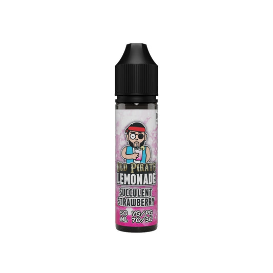 Succulent Strawberry 50ml Shortfill E-Liquid by Old Pirate Lemonade - Shop Vapour