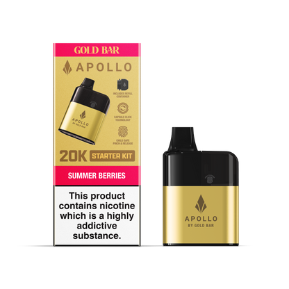 Gold Bar Apollo 20K Disposable Vape Summer Berries