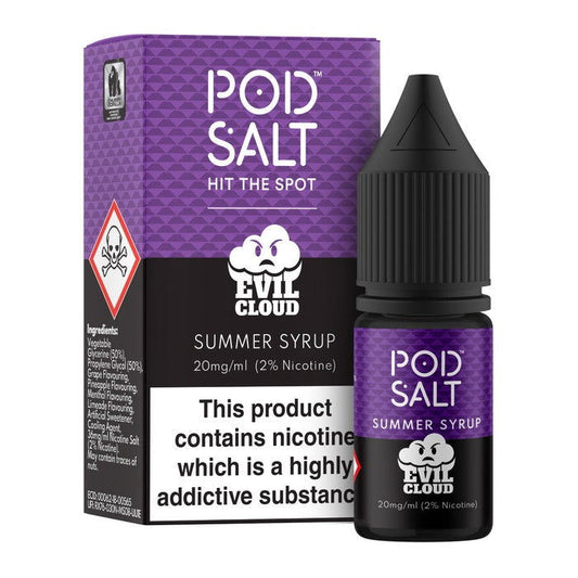 Summer Syrup Ice Nic Salt E-Liquid by Pod Salt Fusion - Shop Vapour