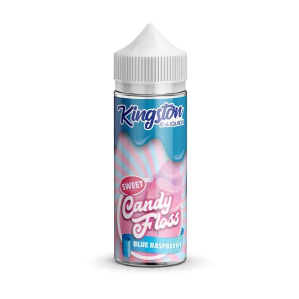 Sweet Blue Raspberry 100ml Shortfill E-Liquid by Kingston Candy Floss - Shop Vapour