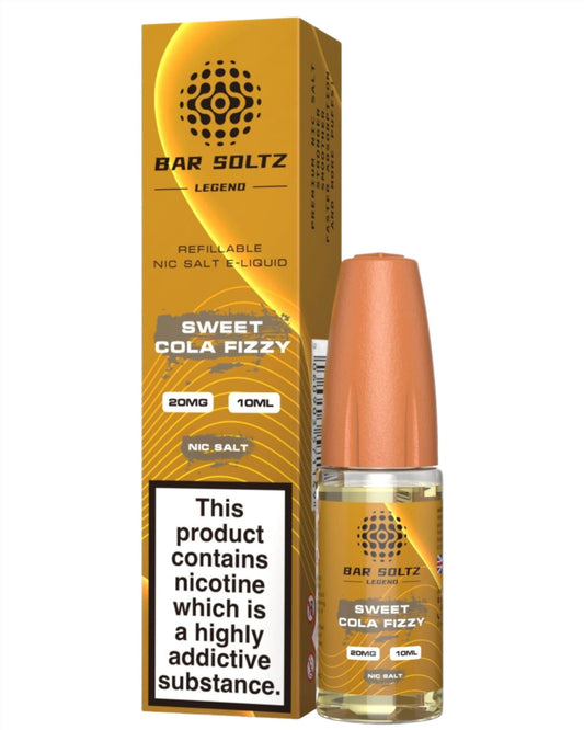 Sweet Cola Fizzy Nic Salt E-Liquid by Bar Soltz Legend - Shop Vapour