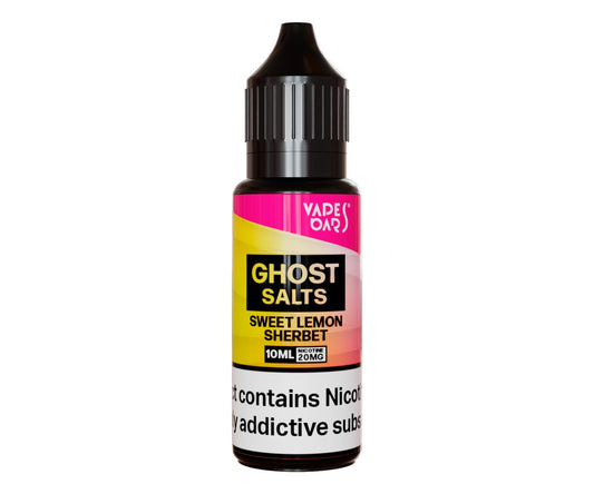 Sweet Lemon Sherbet Ice Nic Salt E-Liquid by Vapes Bars Ghost - Shop Vapour