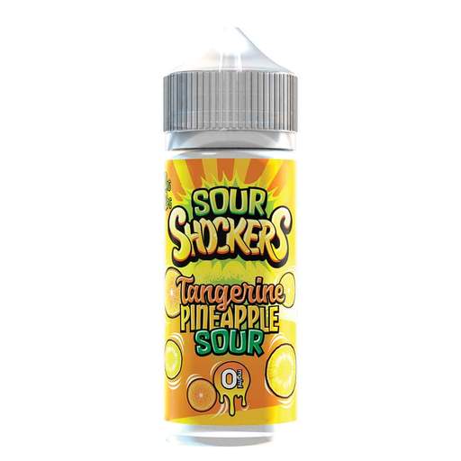 Tangerine & Pineapple Sour 100ml Shortfill E-Liquid by Sour Shockers - Shop Vapour