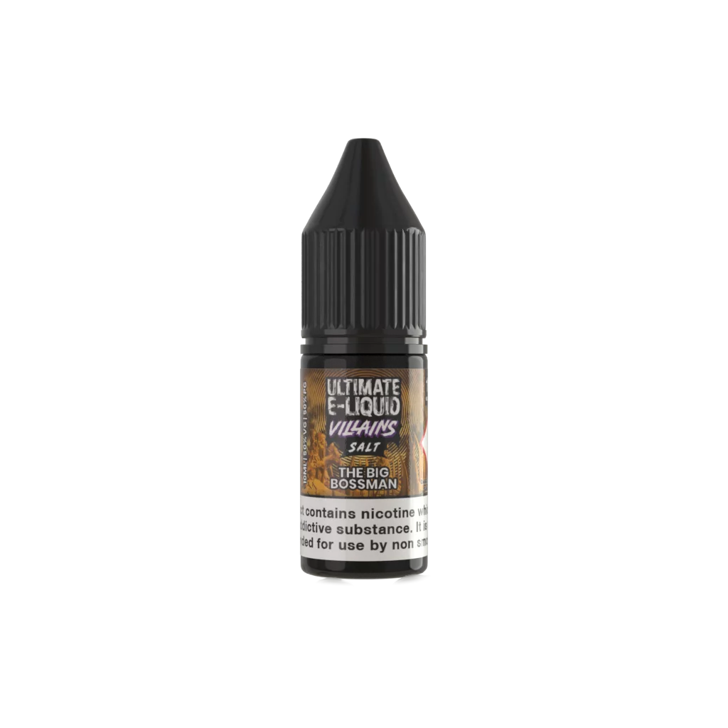 The Big Bossman Nic Salt E-liquid by Ultimate Juice Villains - Shop Vapour