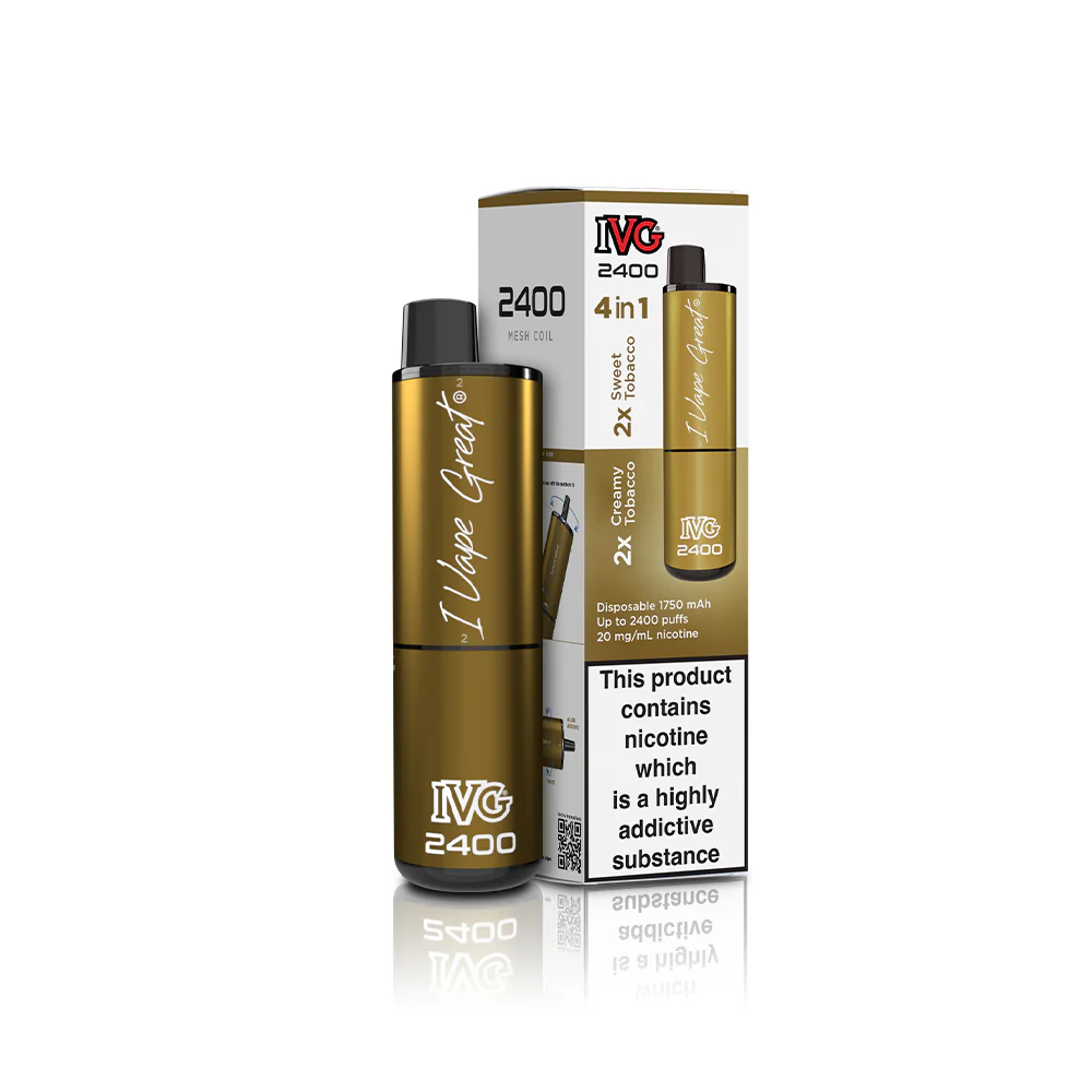 Tobacco Edition IVG 2400 Disposable Vape - Shop Vapour