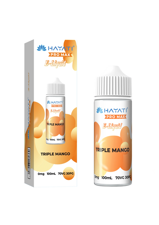 Triple Mango Hayati Pro Max 100ml Shortfill E-Liquid - Shop Vapour
