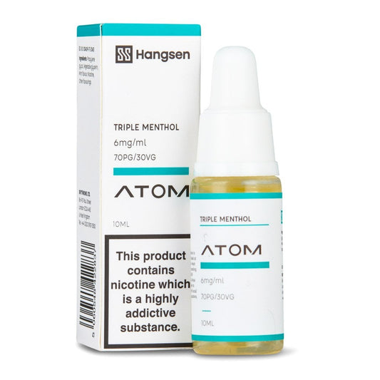 Triple Menthol Nic Salt E-Liquid by Hangsen Atom - Shop Vapour