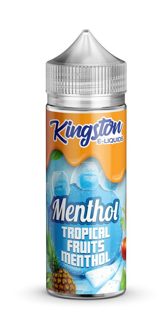 Tropical Fruits Menthol 100ml Shortfill E-Liquid by Kingston Menthol - Shop Vapour