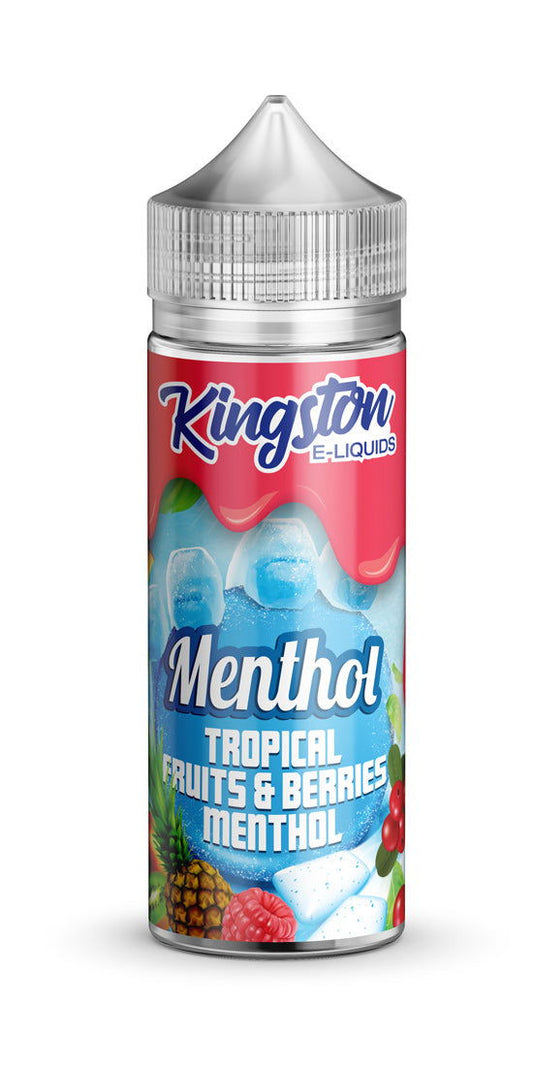 Tropical Fruits and Berries 100ml Shortfill E-Liquid by Kingston Menthol - Shop Vapour