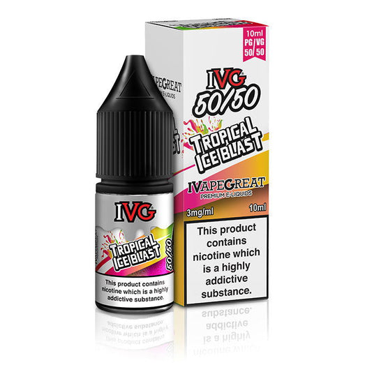 Tropical Ice Blast 10ml E-Liquid by IVG 50/50 - Shop Vapour