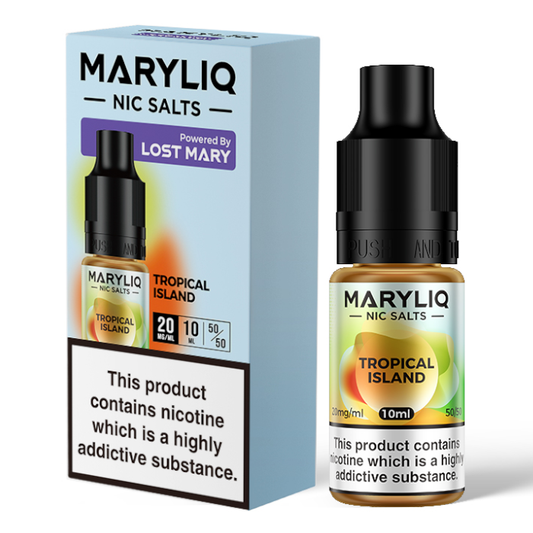 Tropical Island Nic Salt E-Liquid by Lost Mary Maryliq - Shop Vapour