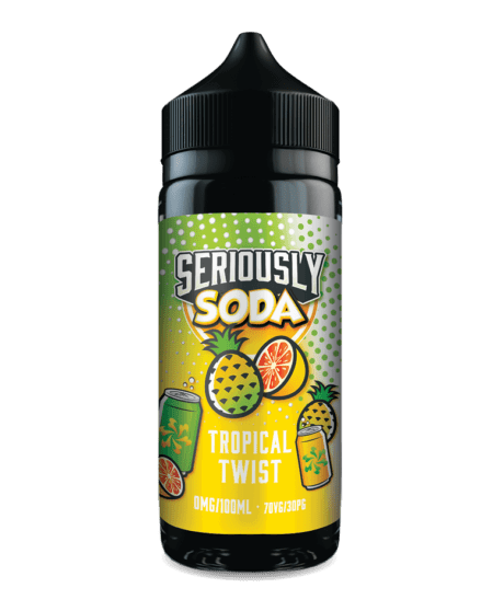 Tropical Twist 100ml Shortfill E-Liquid by Seriously Soda - Shop Vapour
