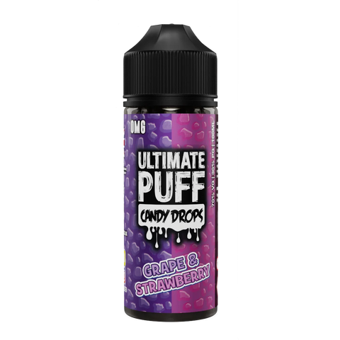Ultimate Puff Candy Drops - Grape & Strawberry 100ml Shortfill E Liquid