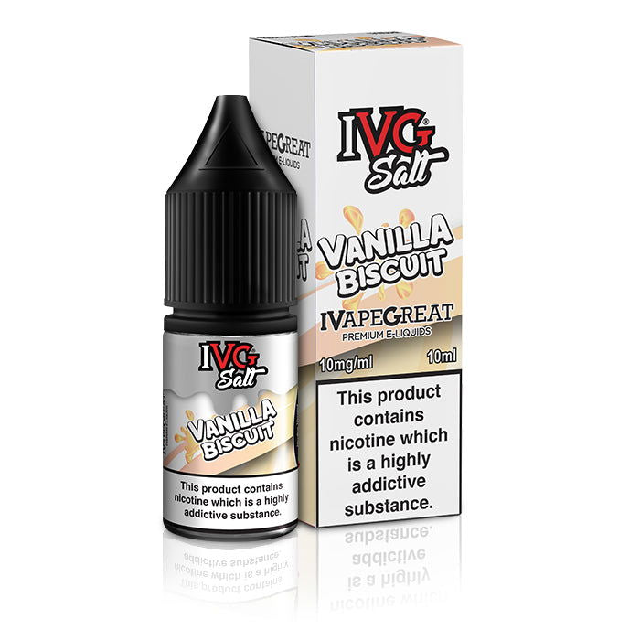 Vanilla Biscuit Nic Salt E-Liquid by IVG Salts - Shop Vapour