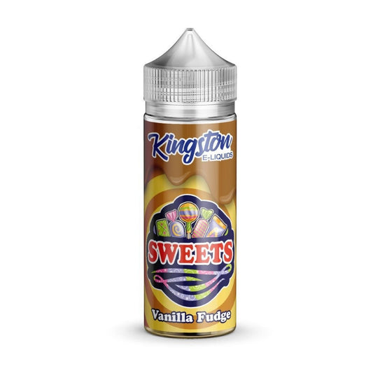 Vanilla Fudge 100ml Shortfill E-Liquid by Kingston Sweets - Shop Vapour