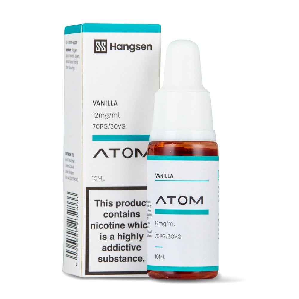 Vanilla Nic Salt E-Liquid by Hangsen Atom - Shop Vapour