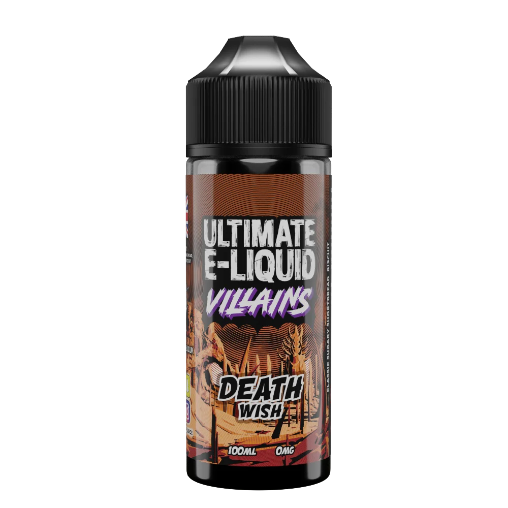 Villains Death Wish 100ml Shortfill E-liquid by Ultimate Juice - Shop Vapour