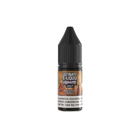 Villains Death Wish Salt E-liquid by Ultimate Juice - Shop Vapour