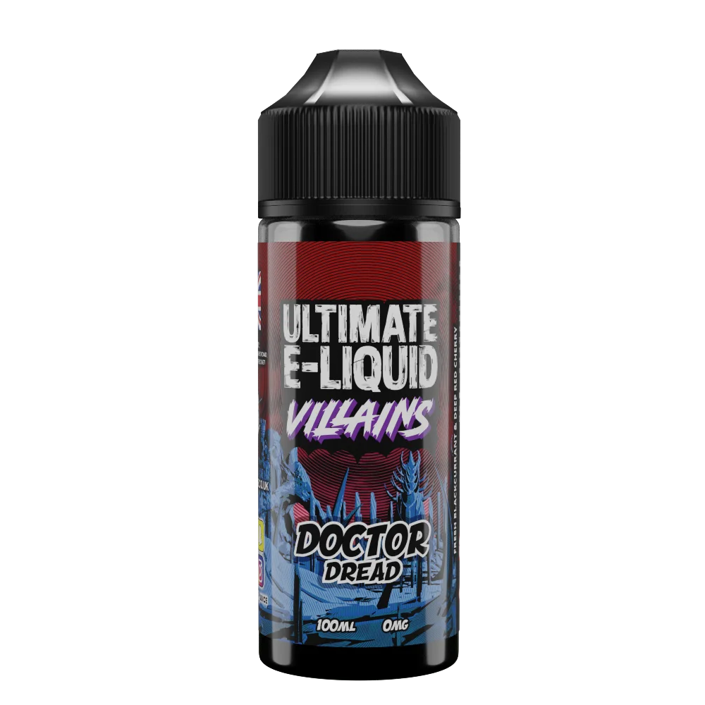 Villains Doctor Dread 100ml Shortfill E-liquid by Ultimate Juice - Shop Vapour