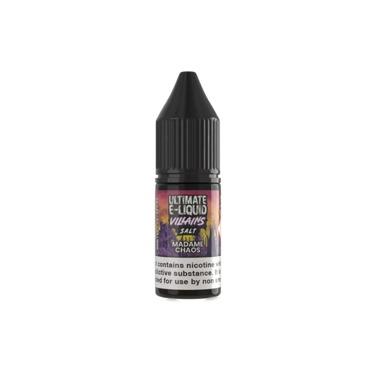 Villains Madame Chaos Nic Salt E-liquid by Ultimate Juice - Shop Vapour