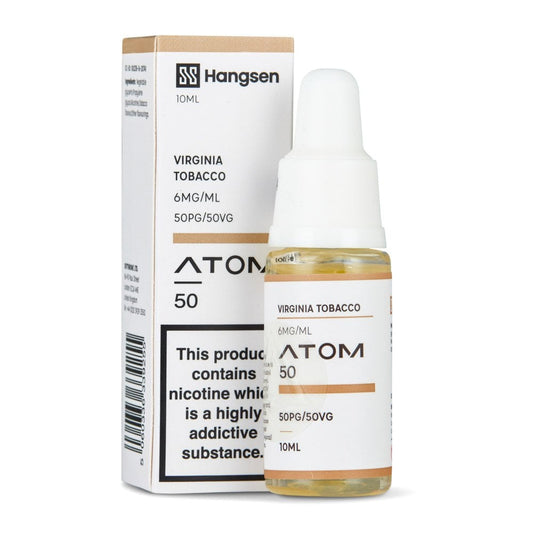 Virginia Tobacco Nic Salt E-Liquid by Hangsen Atom 50/50 - Shop Vapour
