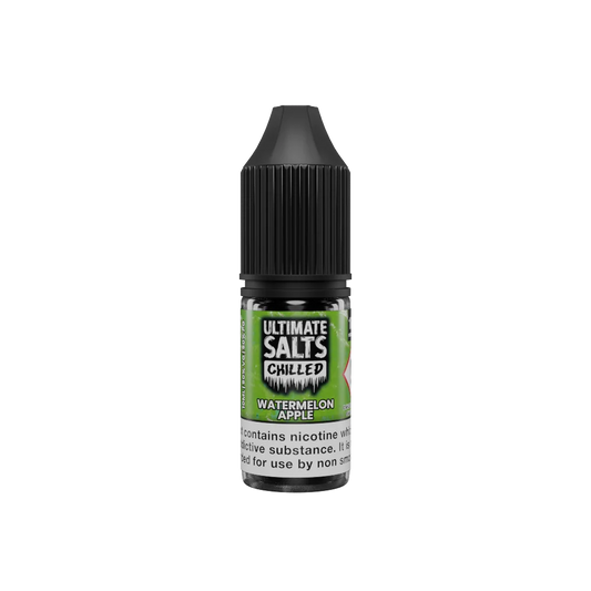 Watermelon Ice 10ml Nic Salt E-Liquid by Ultimate Salt Chilled - Shop Vapour