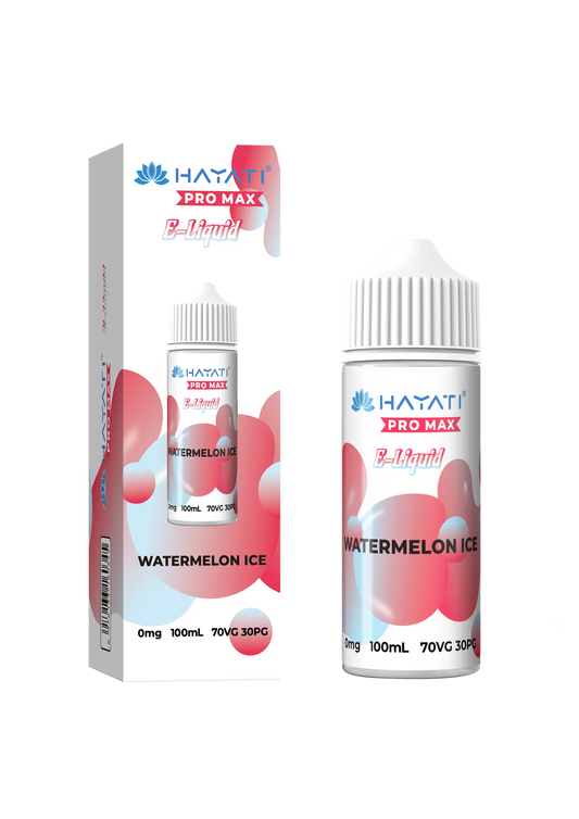 Watermelon Ice Hayati Pro Max 100ml Shortfill E-Liquid - Shop Vapour