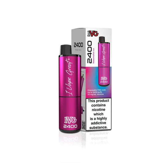 Watermelon Ice IVG 2400 Disposable Vape - Shop Vapour