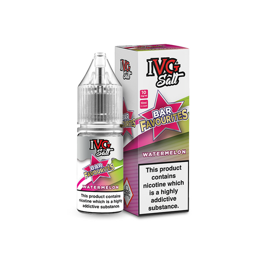 Watermelon Nic Salt E-Liquid by IVG Bar Favourites - Shop Vapour