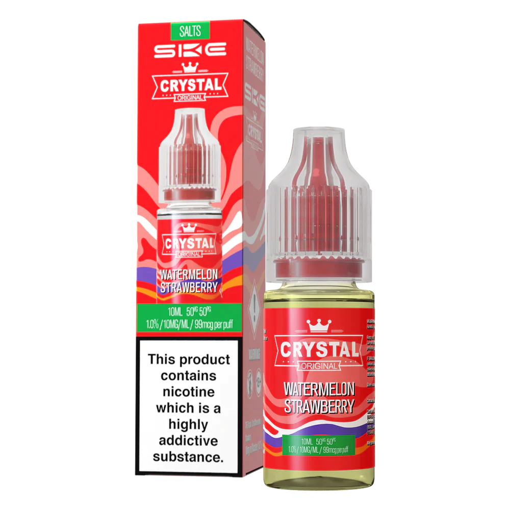 Watermelon Strawberry Nic Salt E-Liquid by SKE Crystal Original - Shop Vapour