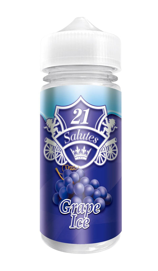 21 Salutes - Grape Ice 100ml Shortfill E-Liquid