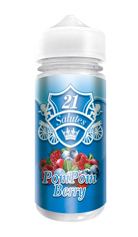 21 Salutes - Pom Pom Berry 100ml Shortfill E-Liquid