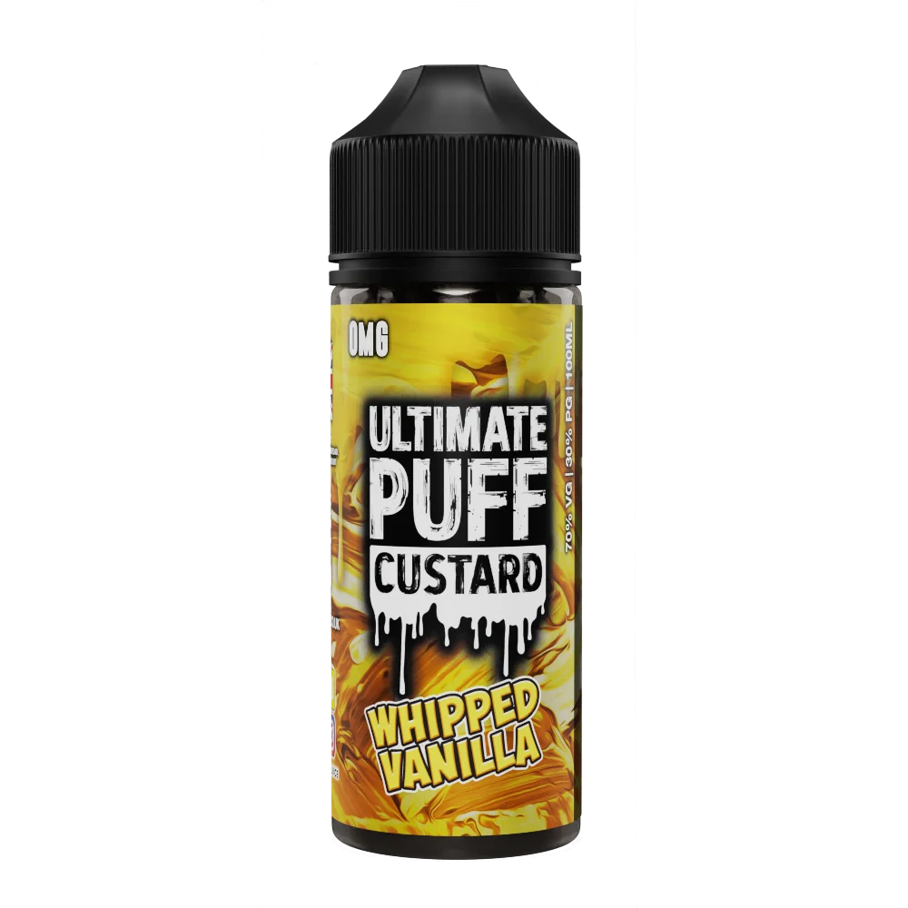 Whipped Vanilla 100ml Shortfill E-Liquid by Ultimate Puff Custard - Shop Vapour