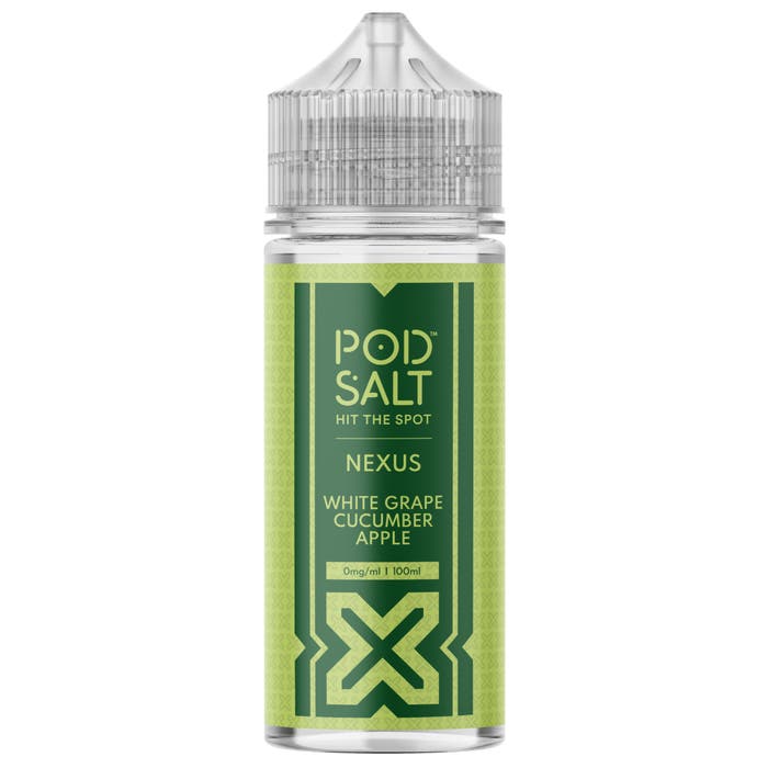 White Grape Cucumber Apple 100ml Shortfill E-Liquid by Pod Salt Nexus - Shop Vapour