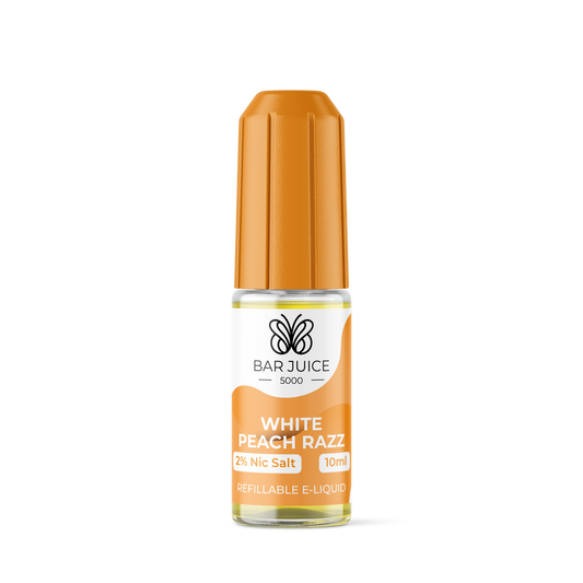 White Peach Razz Nic Salt E-Liquid by Bar Juice 5000 - Shop Vapour