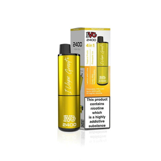 Yellow Edition IVG 2400 Disposable Vape - Shop Vapour