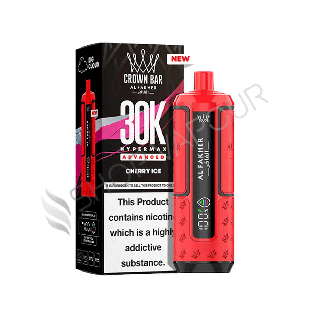 Al Fakher 30K Hypermax Prefilled Pod Kit - Cherry Ice